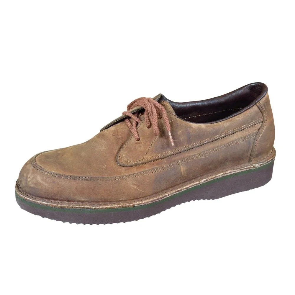 Footonic 455654G4 Mens Moc Toe‎ Oxford Size 10 D Casual Walking Brown Leather